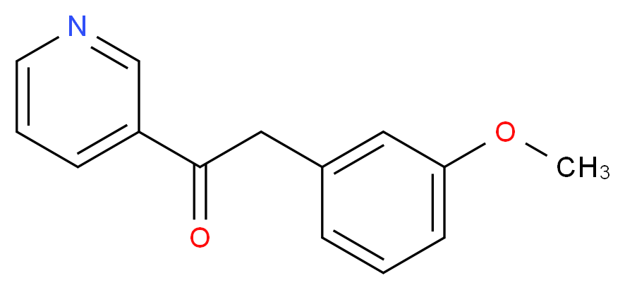 2-(3-METHOXYPHENYL)-1-(3-PYRIDINYL)-ETHANONE_分子结构_CAS_40061-25-4)