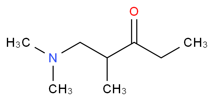 (1-N,N-Dimethylamino)-2-methylpentan-3-one_分子结构_CAS_51690-03-0)
