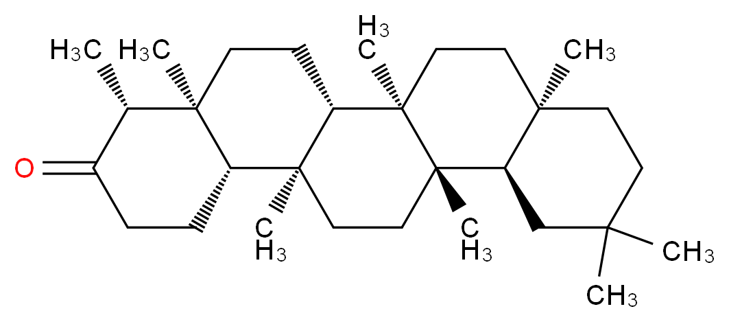 (4R,4aS,6aS,6bR,8aR,12aR,12bS,14aS,14bS)-4,4a,6b,8a,11,11,12b,14a-octamethyl-docosahydropicen-3-one_分子结构_CAS_559-74-0