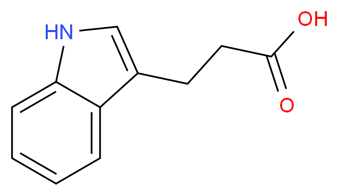 3-(1H-indol-3-yl)propanoic acid_分子结构_CAS_830-96-6