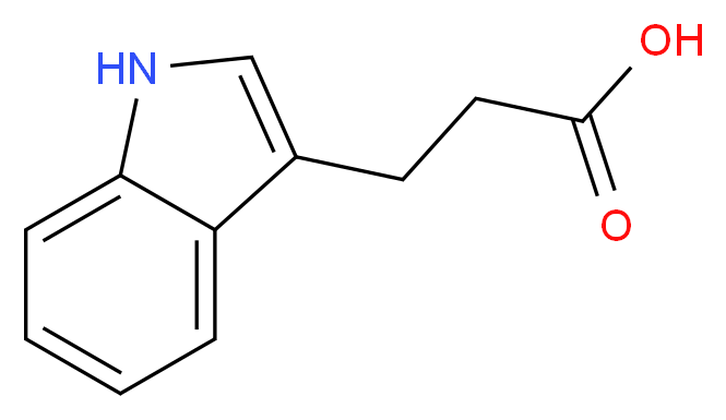 INDOLE-3-PROPIONIC ACID_分子结构_CAS_830-96-6)