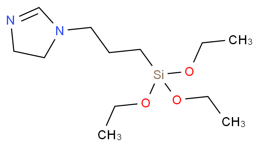 1-[3-(triethoxysilyl)propyl]-4,5-dihydro-1H-imidazole_分子结构_CAS_58068-97-6