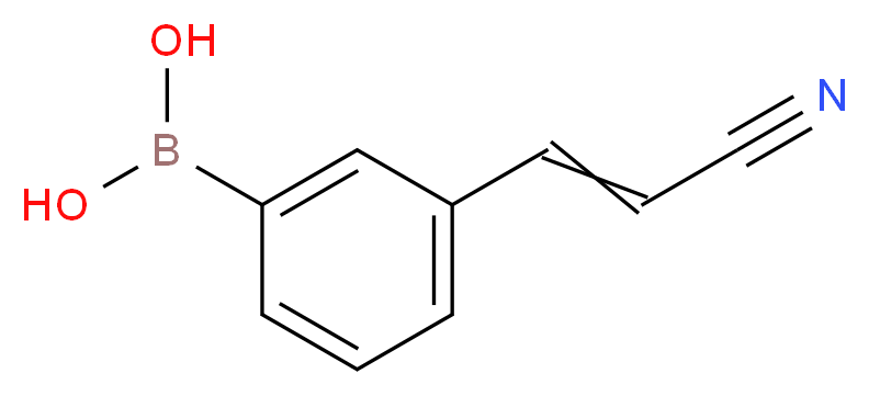 3-(反-2-氰基乙烯基)苯硼酸_分子结构_CAS_850568-53-5)