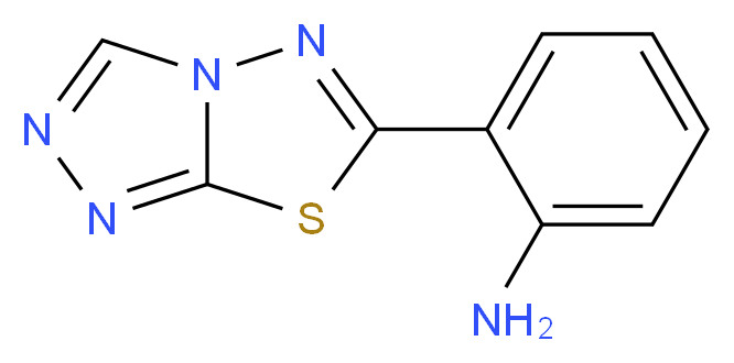 2-{[1,2,4]triazolo[3,4-b][1,3,4]thiadiazol-6-yl}aniline_分子结构_CAS_936074-87-2