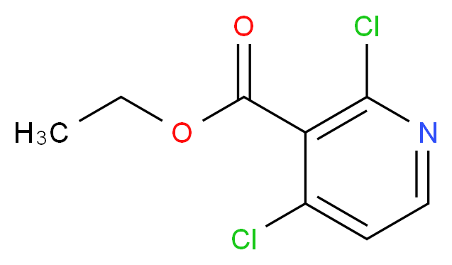 Ethyl 2,4-dichloronicotinate_分子结构_CAS_62022-04-2)
