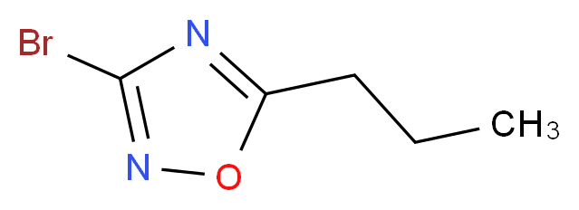 3-bromo-5-propyl-1,2,4-oxadiazole_分子结构_CAS_1256643-63-6