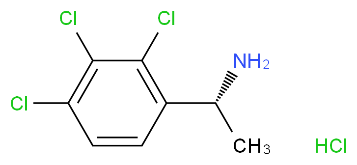 (1R)-1-(2,3,4-trichlorophenyl)ethan-1-amine hydrochloride_分子结构_CAS_)