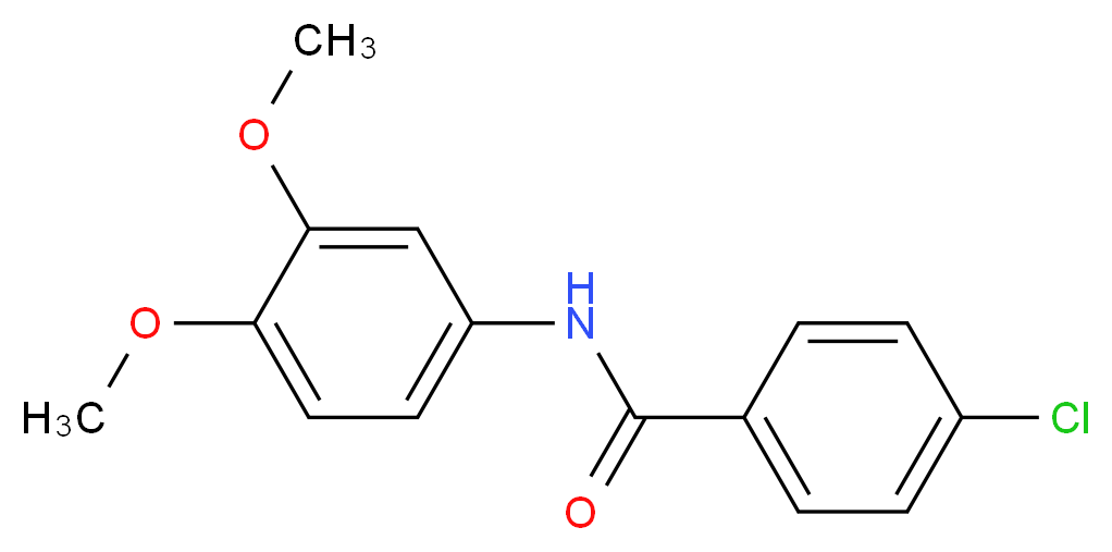 4-Chloro-N-(3,4-dimethoxyphenyl)benzamide_分子结构_CAS_339297-91-5)