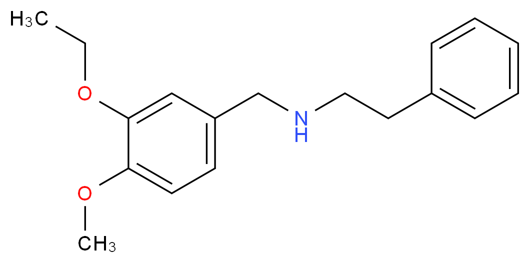 [(3-ethoxy-4-methoxyphenyl)methyl](2-phenylethyl)amine_分子结构_CAS_101781-84-4