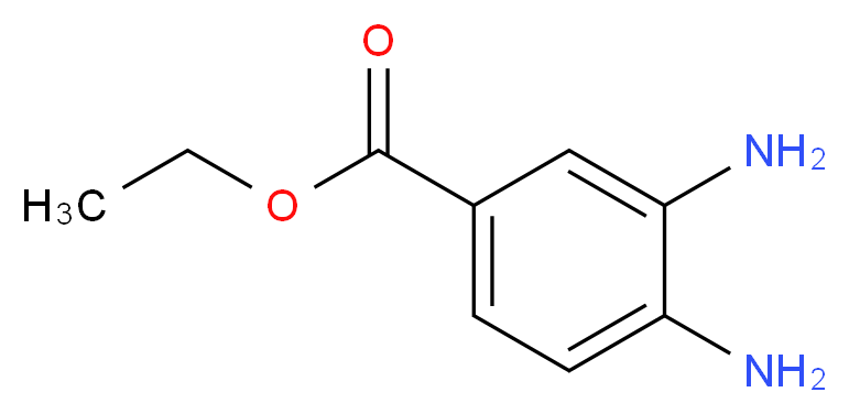 3,4-二氨基苯甲酸乙酯_分子结构_CAS_37466-90-3)