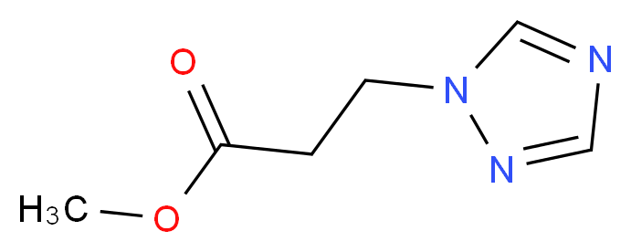 METHYL-3-(1H-1,2,4-TRIAZOLE-1-YL)-PROPIONATE_分子结构_CAS_106535-19-7)