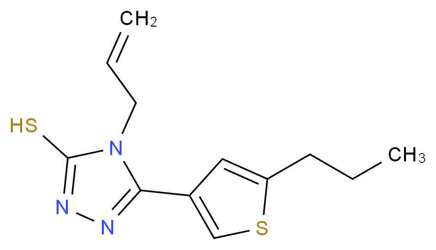4-Allyl-5-(5-propylthien-3-yl)-4H-1,2,4-triazole-3-thiol_分子结构_CAS_)