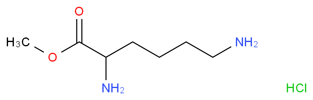 methyl 2,6-diaminohexanoate hydrochloride_分子结构_CAS_26348-70-9