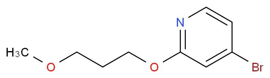 4-bromo-2-(3-methoxypropoxy)pyridine_分子结构_CAS_865156-55-4