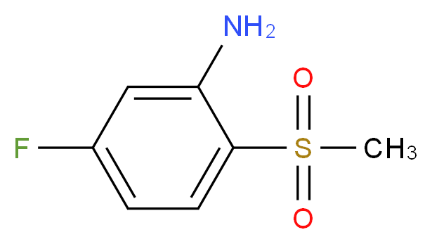 5-fluoro-2-methanesulfonylaniline_分子结构_CAS_1000339-65-0