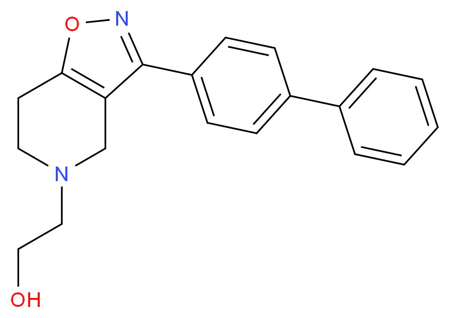 2-(3-biphenyl-4-yl-6,7-dihydroisoxazolo[4,5-c]pyridin-5(4H)-yl)ethanol_分子结构_CAS_)