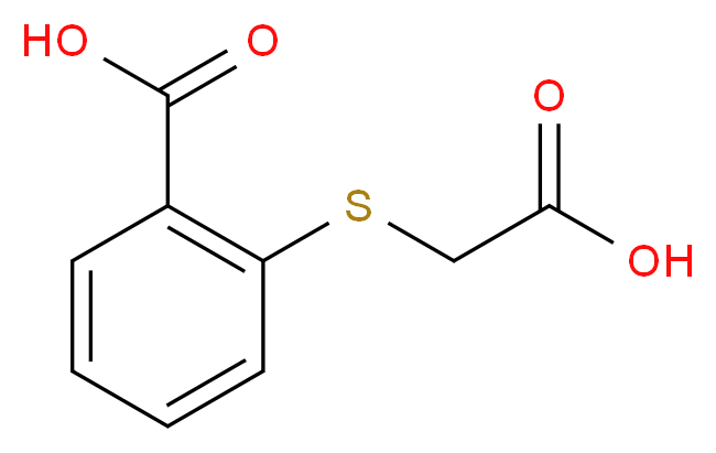 2-[(carboxymethyl)sulfanyl]benzoic acid_分子结构_CAS_135-13-7