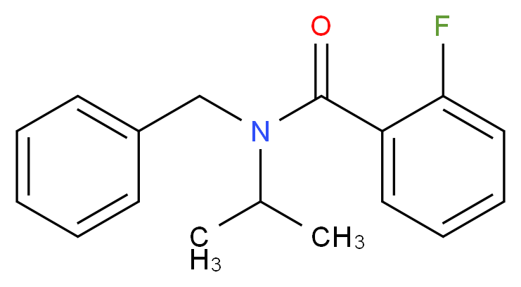 N-benzyl-2-fluoro-N-(propan-2-yl)benzamide_分子结构_CAS_312924-64-4