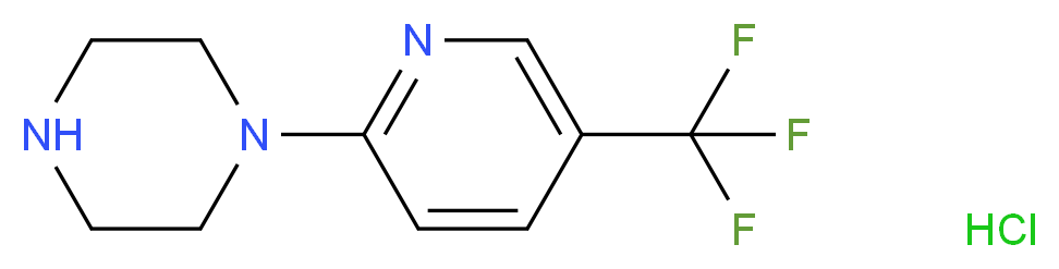 1-(5-(Trifluoromethyl)pyridin-2-yl)piperazine hydrochloride_分子结构_CAS_)