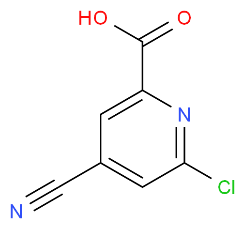 6-chloro-4-cyanopicolinic acid_分子结构_CAS_1060809-92-8)