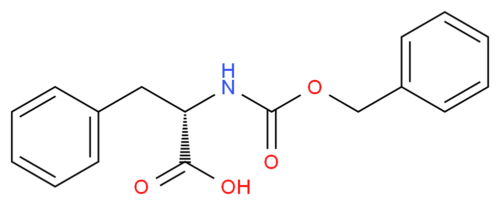 N-苄氧羰基-L-苯基丙氨酸_分子结构_CAS_1161-13-3)