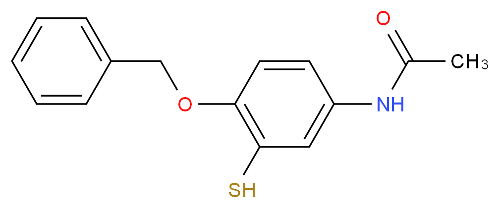 N-[4-(benzyloxy)-3-sulfanylphenyl]acetamide_分子结构_CAS_887352-92-3