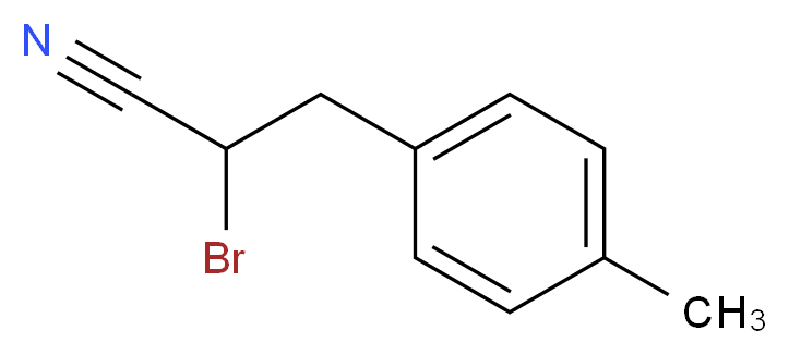 2-bromo-3-(4-methylphenyl)propanenitrile_分子结构_CAS_62448-29-7)