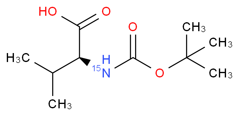Boc-Val-OH-15N_分子结构_CAS_141509-91-3)