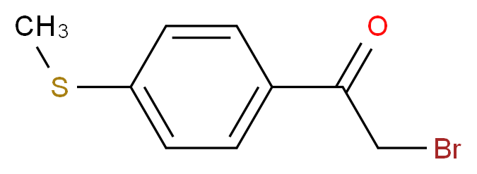 2-bromo-1-[4-(methylsulfanyl)phenyl]ethan-1-one_分子结构_CAS_42445-46-5