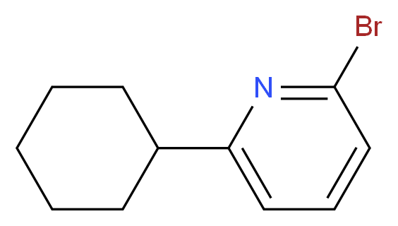 2-BROMO-6-CYCLOHEXYLPYRIDINE_分子结构_CAS_1017781-62-2)