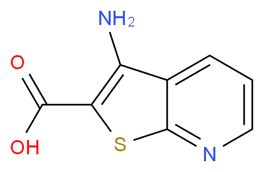 3-Aminothieno[2,3-b]pyridine-2-carboxylic acid_分子结构_CAS_)