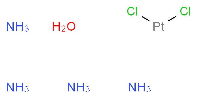 dichloroplatinum tetraamine hydrate_分子结构_CAS_108374-32-9