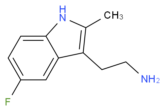 2-(5-fluoro-2-methyl-1H-indol-3-yl)ethan-1-amine_分子结构_CAS_1079-45-4