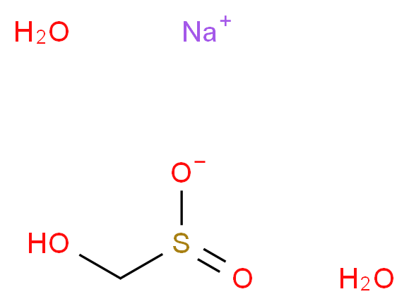 羟基甲亚磺酸 单钠盐 二水合物_分子结构_CAS_6035-47-8)