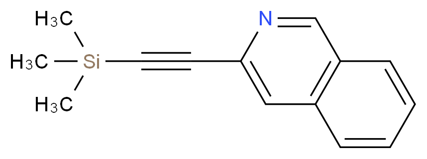 3-((Trimethylsilyl)ethynyl)isoquinoline_分子结构_CAS_86521-11-1)
