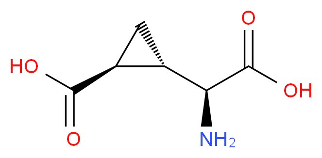 (1S,2S)-2-[(S)-amino(carboxy)methyl]cyclopropane-1-carboxylic acid_分子结构_CAS_117857-93-9