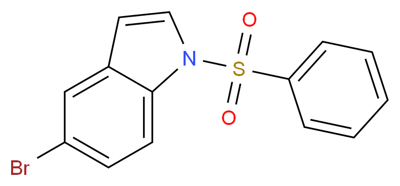 5-Bromo-1-(phenylsulphonyl)-1H-indole_分子结构_CAS_118757-11-2)