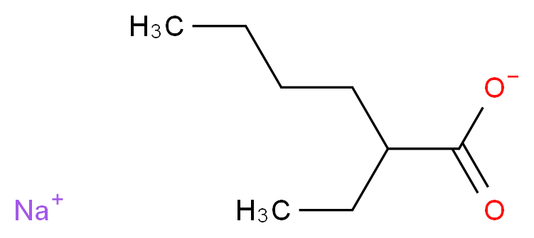 sodium 2-ethylhexanoate_分子结构_CAS_19766-89-3