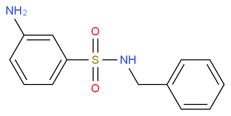 3-amino-N-benzylbenzene-1-sulfonamide_分子结构_CAS_303780-52-1