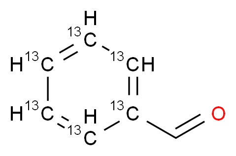 (1,2,3,4,5,6-<sup>1</sup><sup>3</sup>C<sub>6</sub>)benzaldehyde_分子结构_CAS_153489-14-6