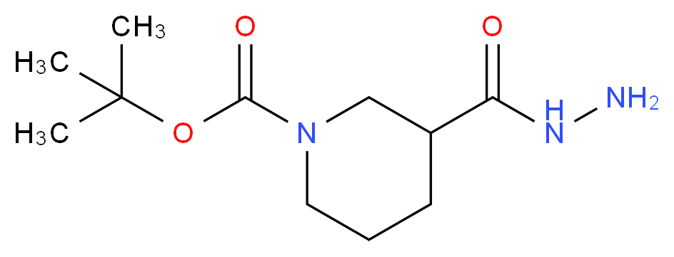 tert-Butyl 3-(hydrazinocarbonyl)tetrahydro-1(2H)-pyridine carboxylate_分子结构_CAS_625470-88-4)