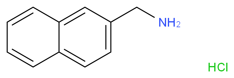 naphthalen-2-ylmethanamine hydrochloride_分子结构_CAS_2241-98-7