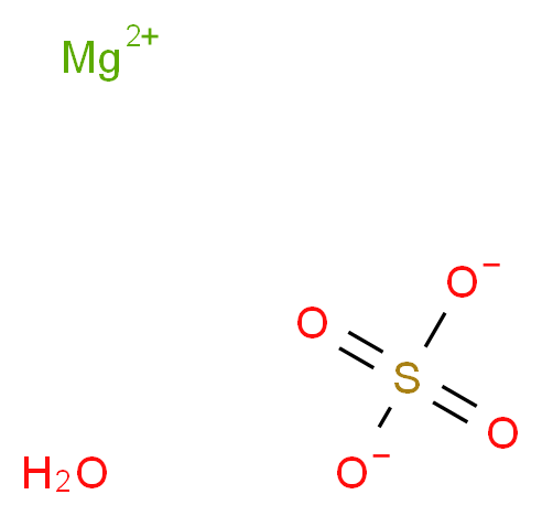 硫酸镁 一水合物_分子结构_CAS_14168-73-1)