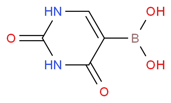 2,4-dioxo-1,2,3,4-tetrahydro-5-pyrimidinylboronic acid_分子结构_CAS_70523-22-7)