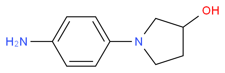 1-(4-Aminophenyl)-3-pyrrolidinol_分子结构_CAS_503457-32-7)