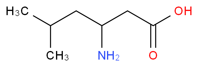 3-Amino-5-methylhexanoic acid_分子结构_CAS_3653-34-7)