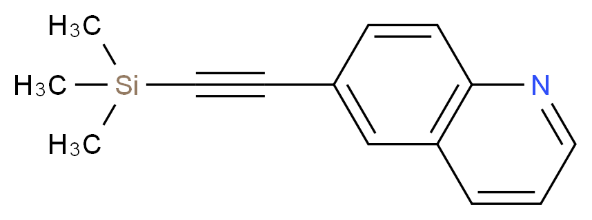 6-((Trimethylsilyl)ethynyl)quinoline_分子结构_CAS_683774-32-5)