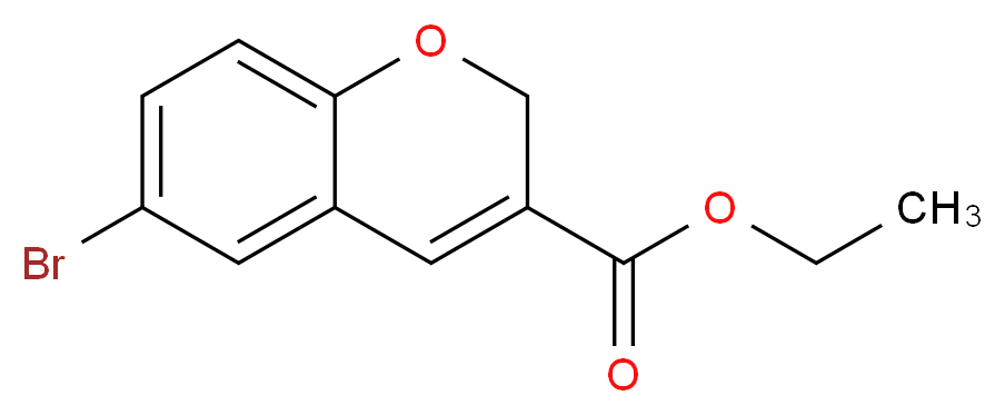 6-BROMO-2H-CHROMENE-3-CARBOXYLIC ACID ETHYL ESTER_分子结构_CAS_66670-55-1)