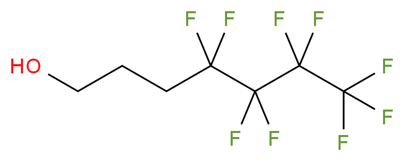 4,4,5,5,6,6,7,7,7-nonafluoroheptan-1-ol_分子结构_CAS_83310-97-8