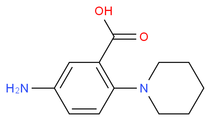 5-Amino-2-piperidin-1-yl-benzoic acid_分子结构_CAS_65989-46-0)